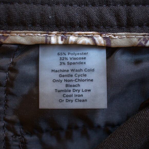 Talbots Stretch Brown Straight Fit Dress Pants Size 4 - Picture 8 of 9